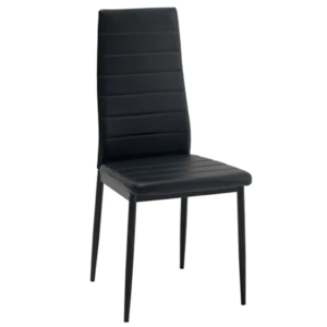 scaun bucatarie ergonomic piele ecologica negru